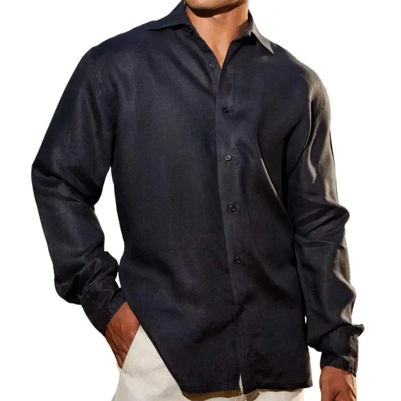 Camp Collar Woven Open Shirt