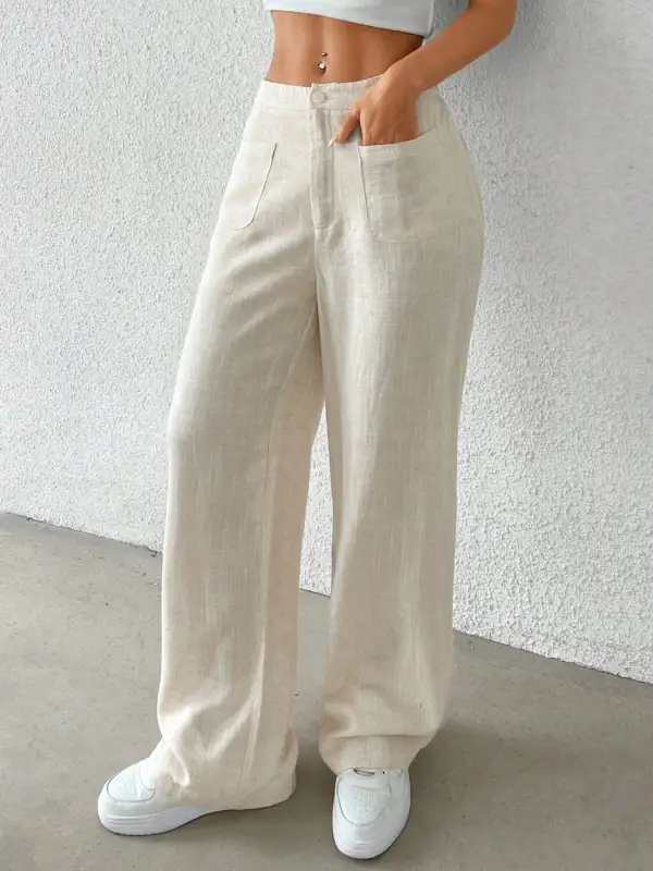 Pocketed Casual Pants