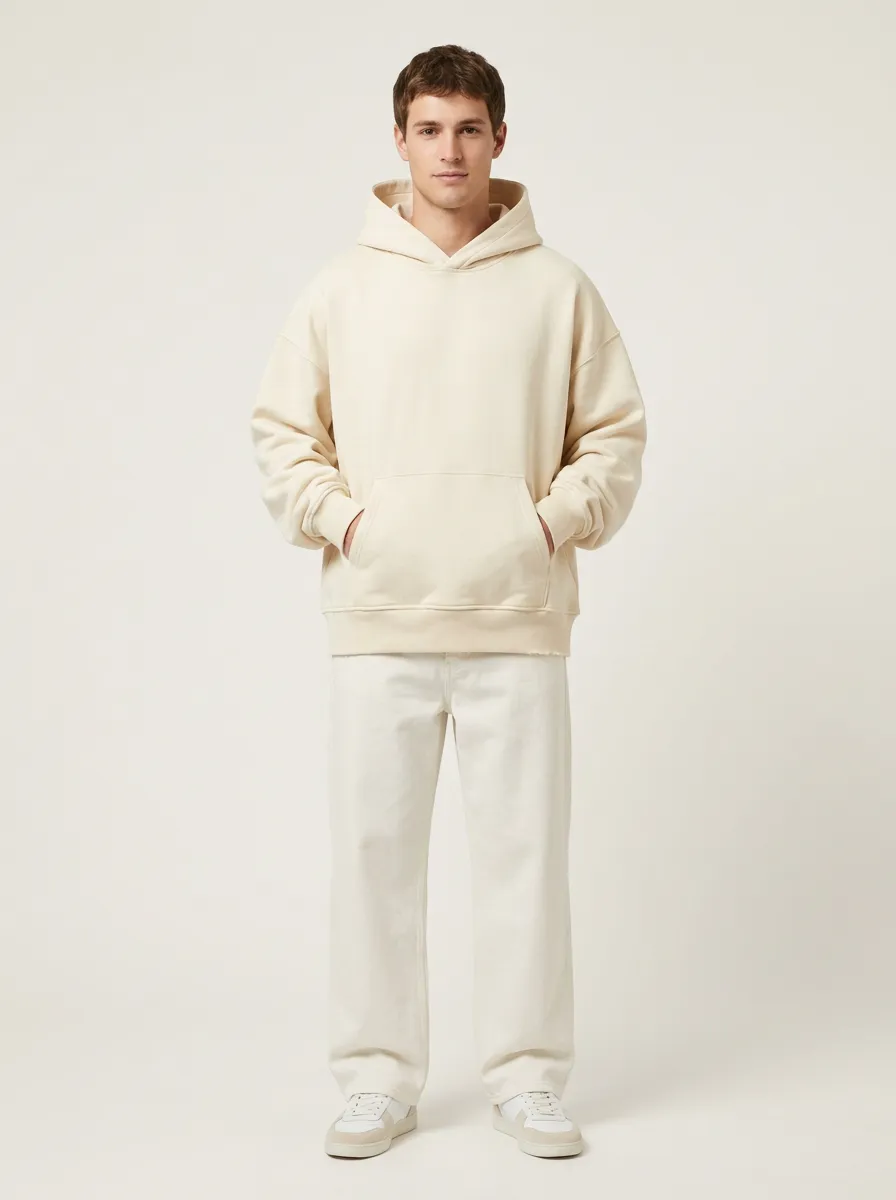 Unisex Printed Casual Essential Pullover Hoodie