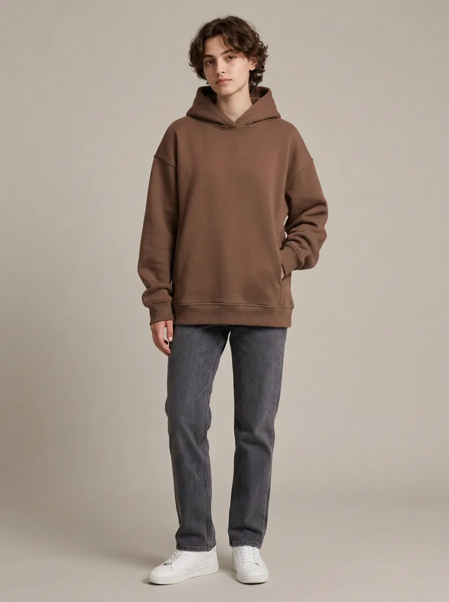 Clean Style Unisex Casual Hoodie