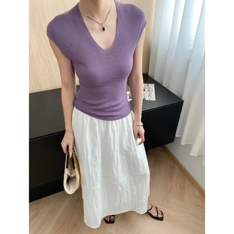 Heritage Slim Fit V-Neck Sleeveless T-Shirt