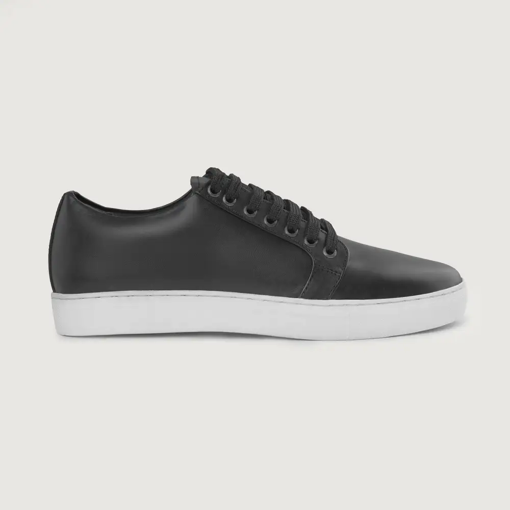 Minimal Leather Low Top Sneakers