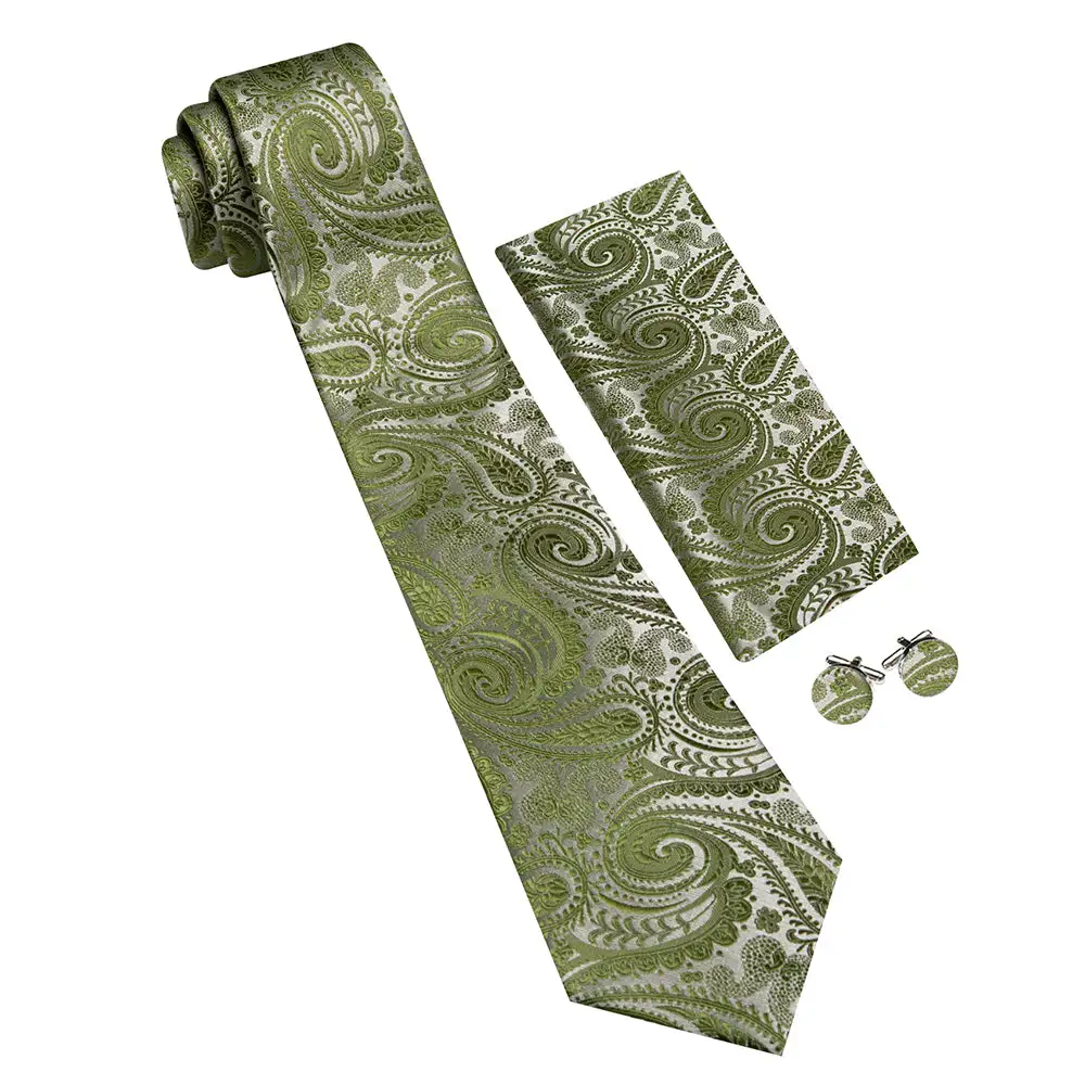 Relaxed Paisley Silk Necktie Set