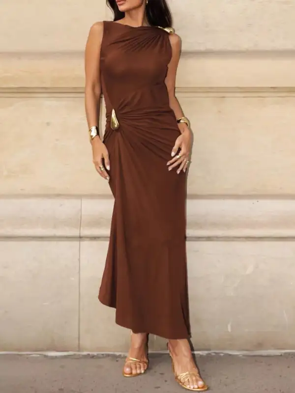 Easy Fit Sleeveless Maxi Dress