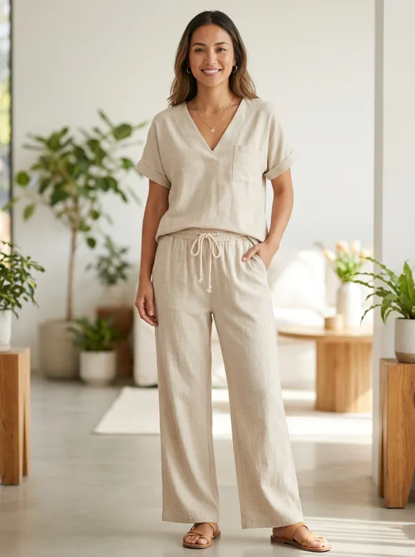 Everyday Knit Women's V-Neck Shirt