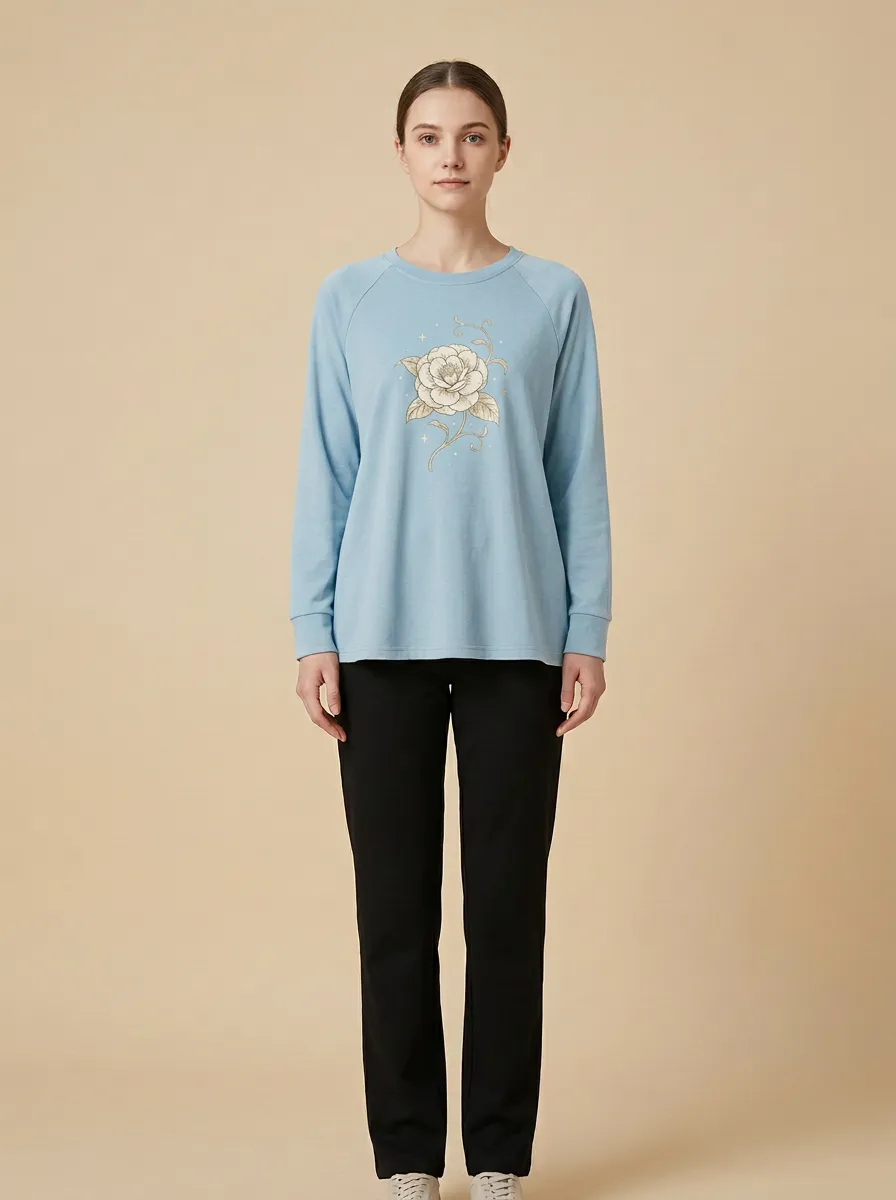 Women's Graphic Raglan Long-Sleeve T-Shirt