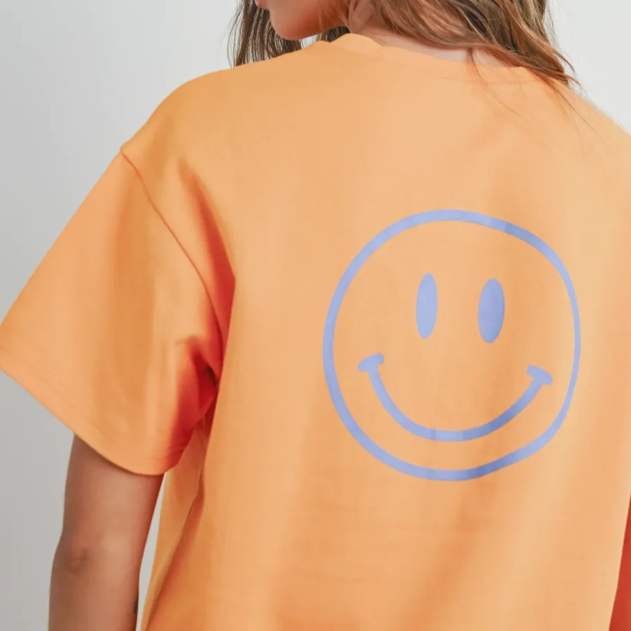 Smiley Graphic Cotton T-Shirt