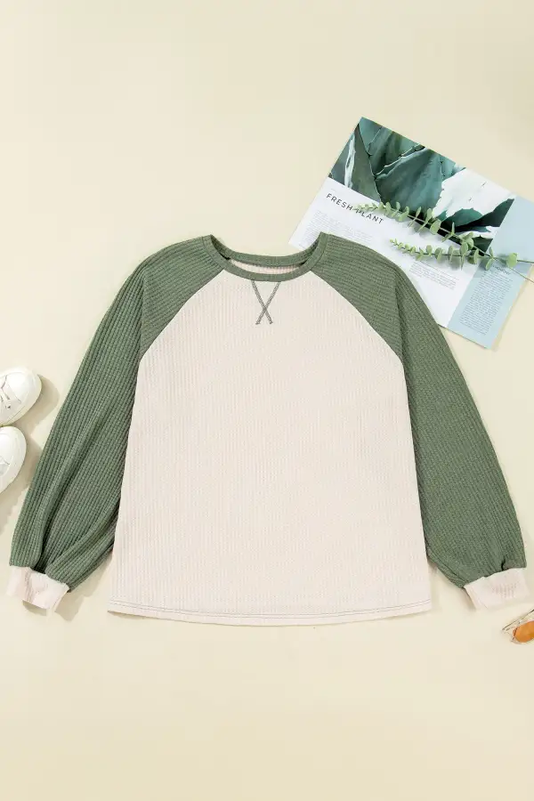 Women's Colorblock Long Sleeve Top