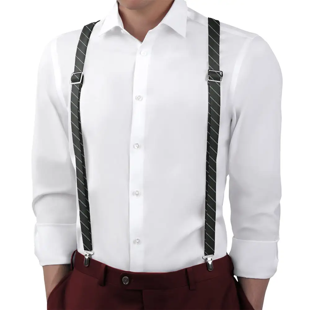 Pin Stripe Pattern Suspenders