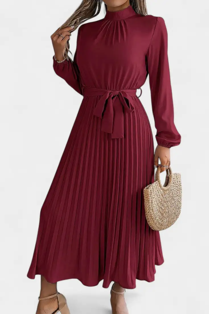 Pleated Casual Dress
