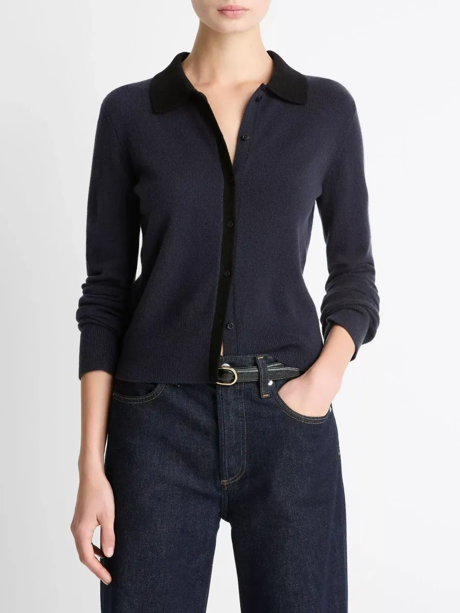Collared Knit Cardigan