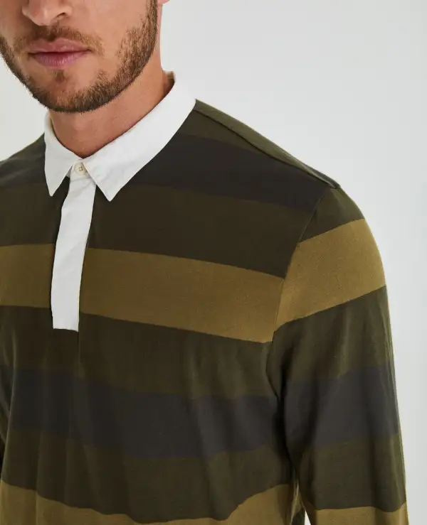 Men's Classic Fit Rugby Polo Shirt