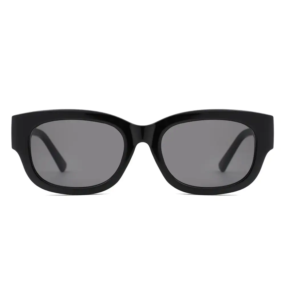 Rectangle Vintage Thick Frame Retro Sunglassses Sunglasses