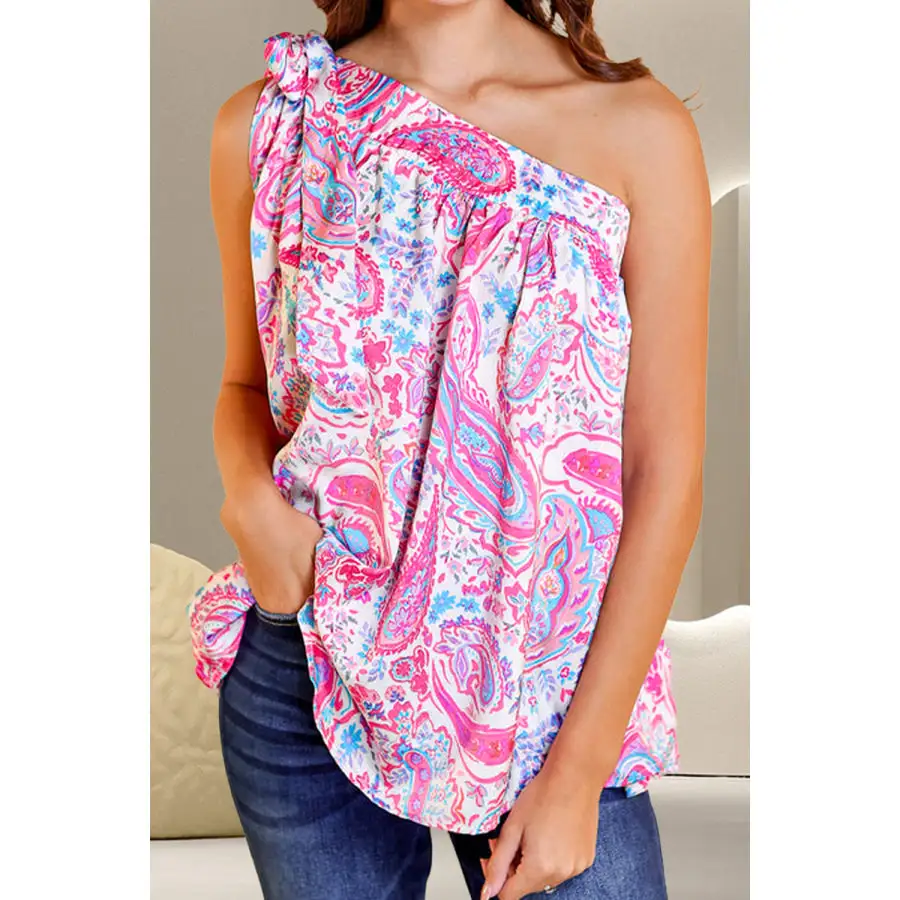 Tied One Shoulder Tank