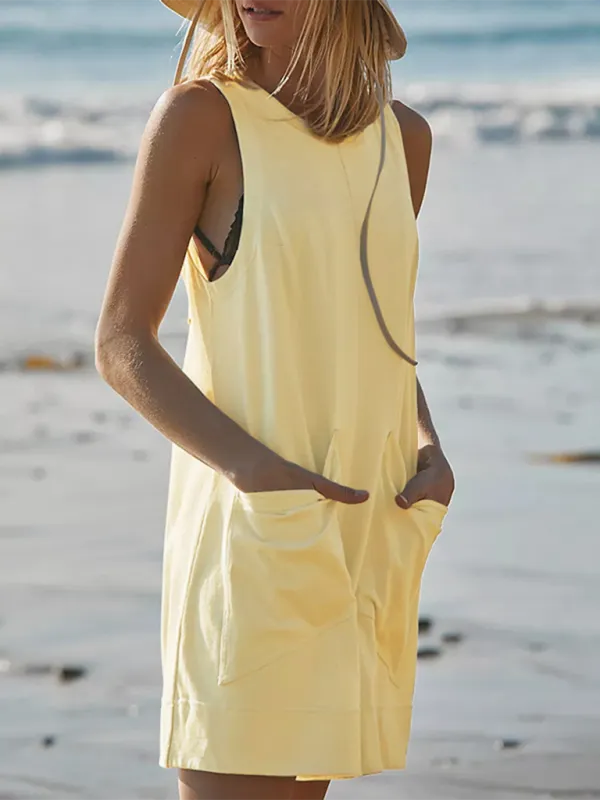 Loose Clean Vest Casual Jumpsuit