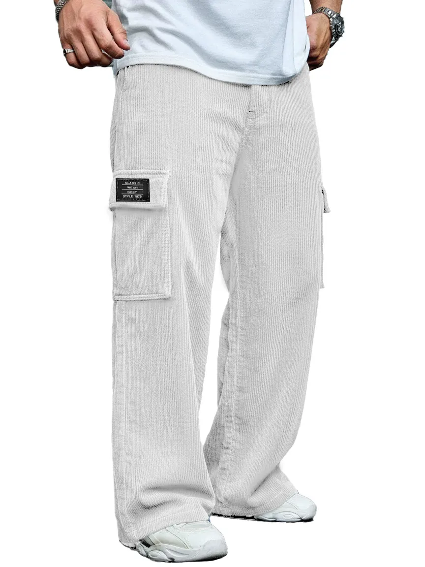 Corduroy Pocket Relaxed Trousers