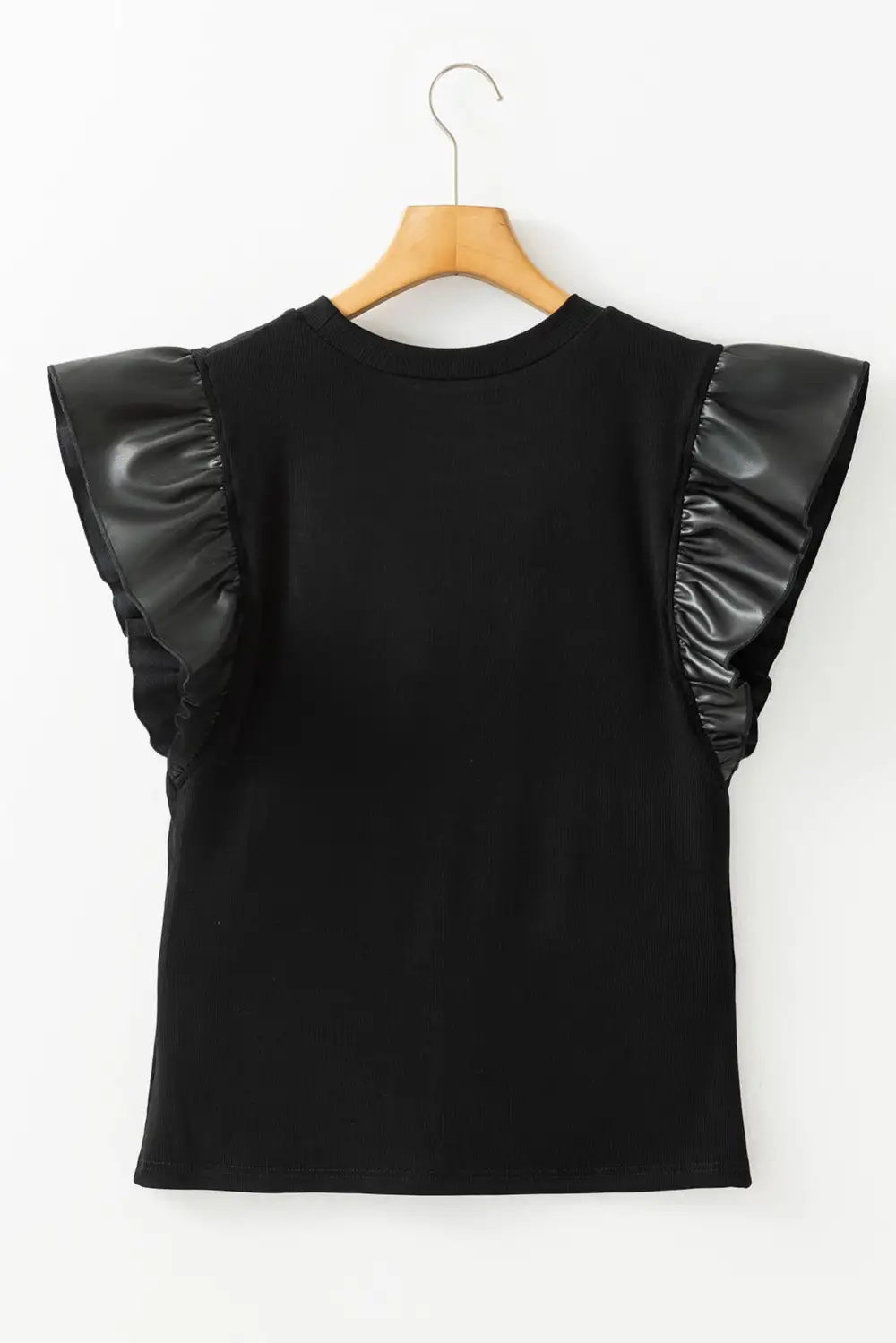 Ruffled Patchwork Blouse