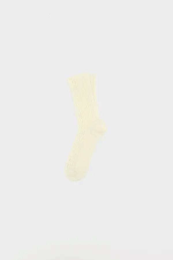 Modern Ribbed Crew Shimmer Casual Socks