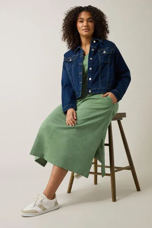 Avocado Green Premium Cotton Dress