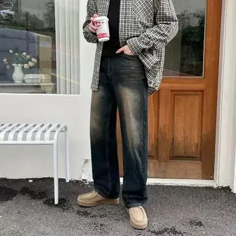 Rustic Straight Leg Jeans