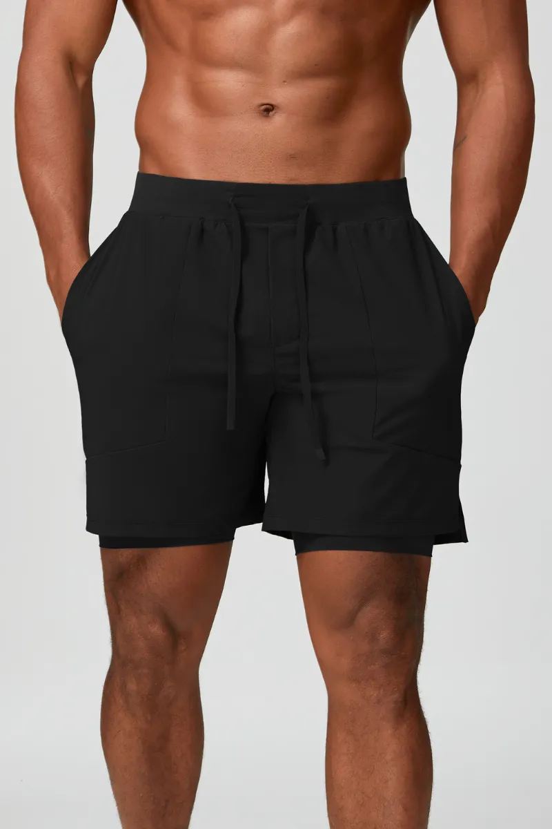 Quick Dry Dual Layer Lightweight Athletic Shorts