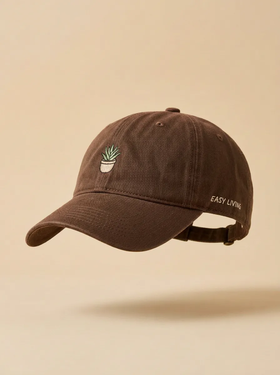 Plant-Lover Succulent Embroidered Unisex Baseball Cap