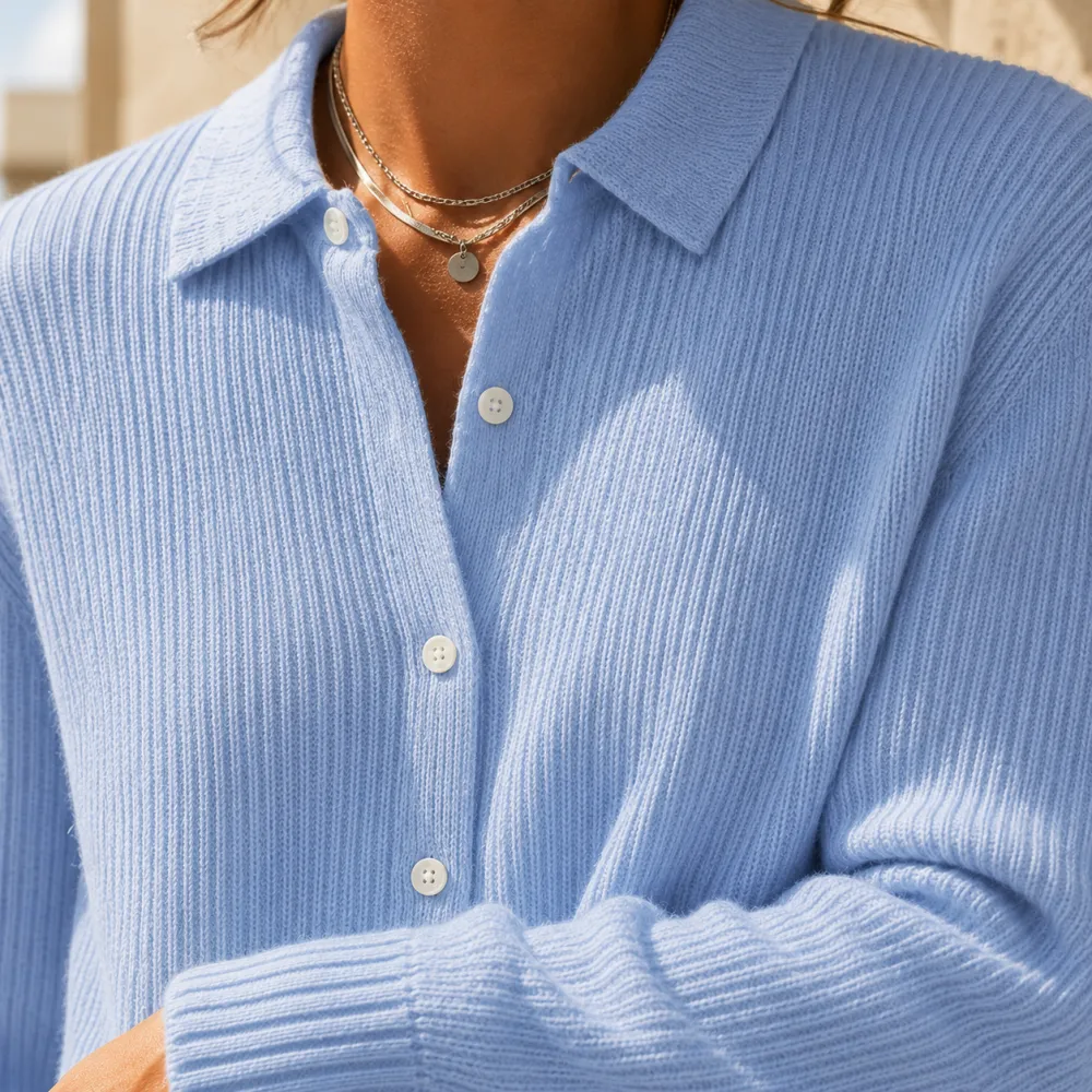 Collared Relaxed Cardigan