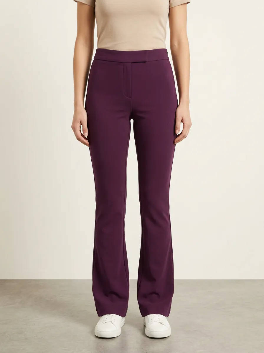 Women's High-Rise Flare Trousers