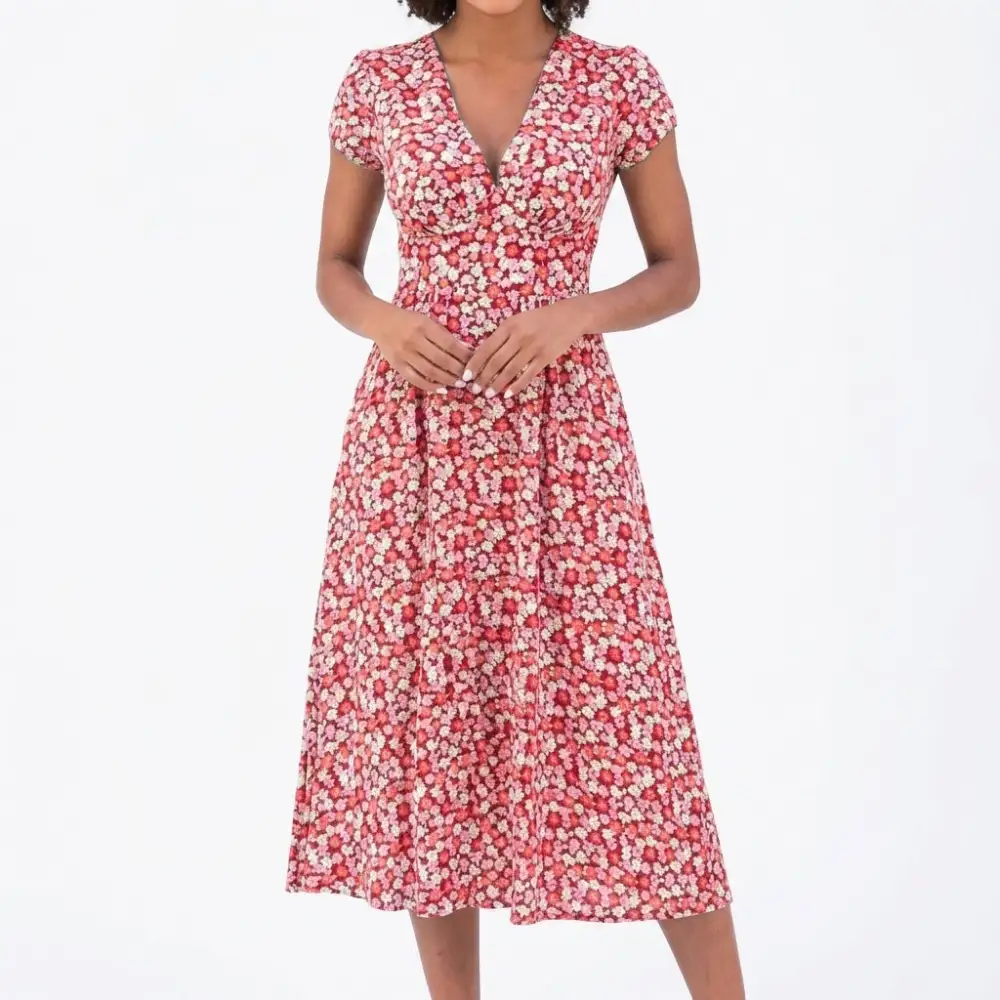Distinctive Refined Women's Midi Dress