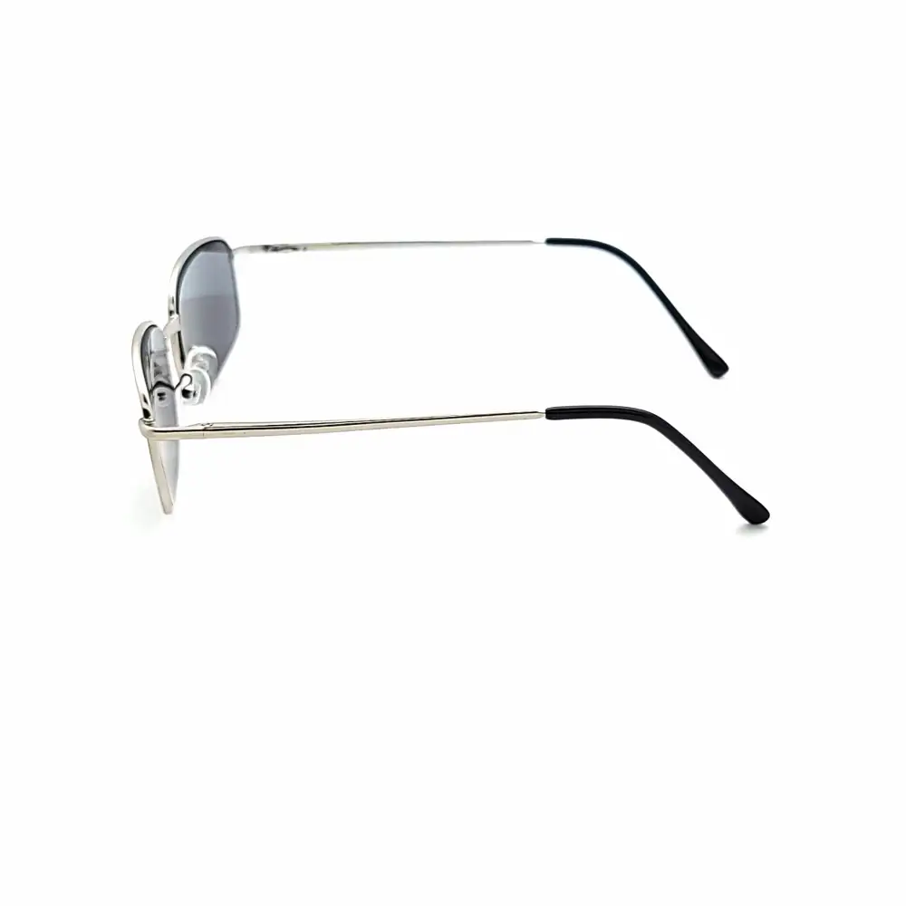 Oval Full-Lens Smoke-Lens Reading Sunglasses