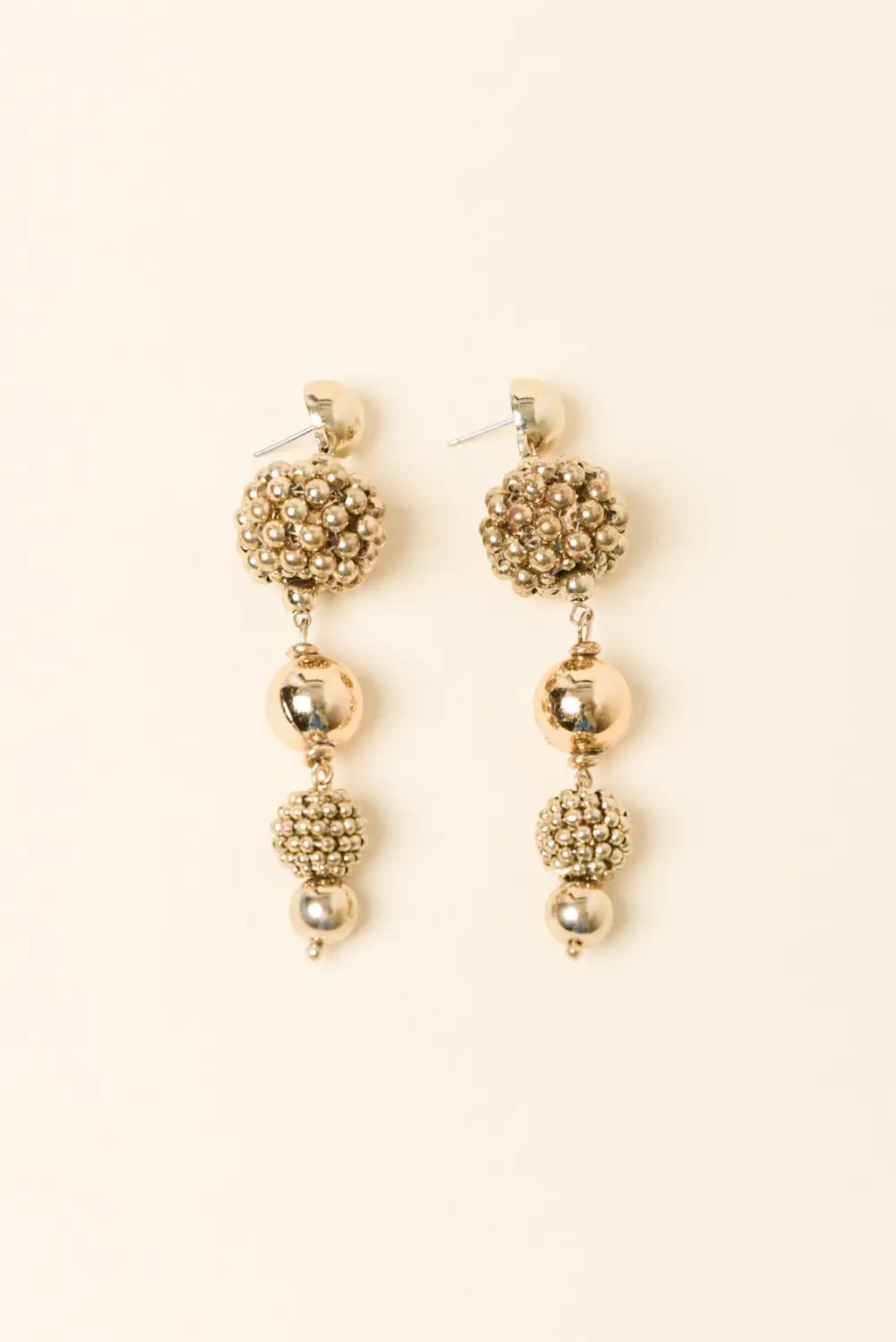 Stud Drop Earrings