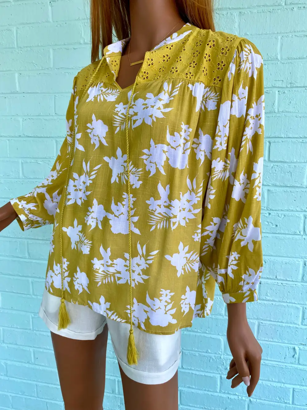 Relaxed Tassel Blouse