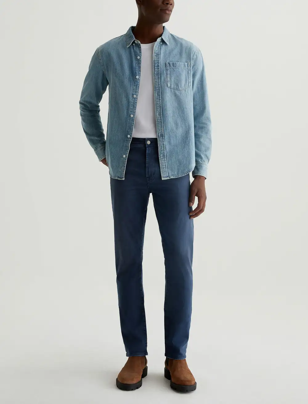 Men's Slim Straight Mid Rise High Recovery Jeans