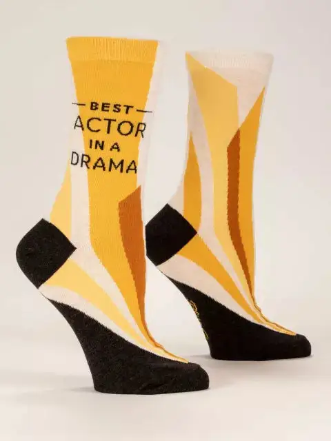 Women's Best Actor In A Drama Crew Socks