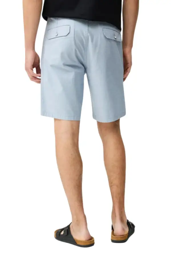Straight Fit Button Closure Casual Shorts