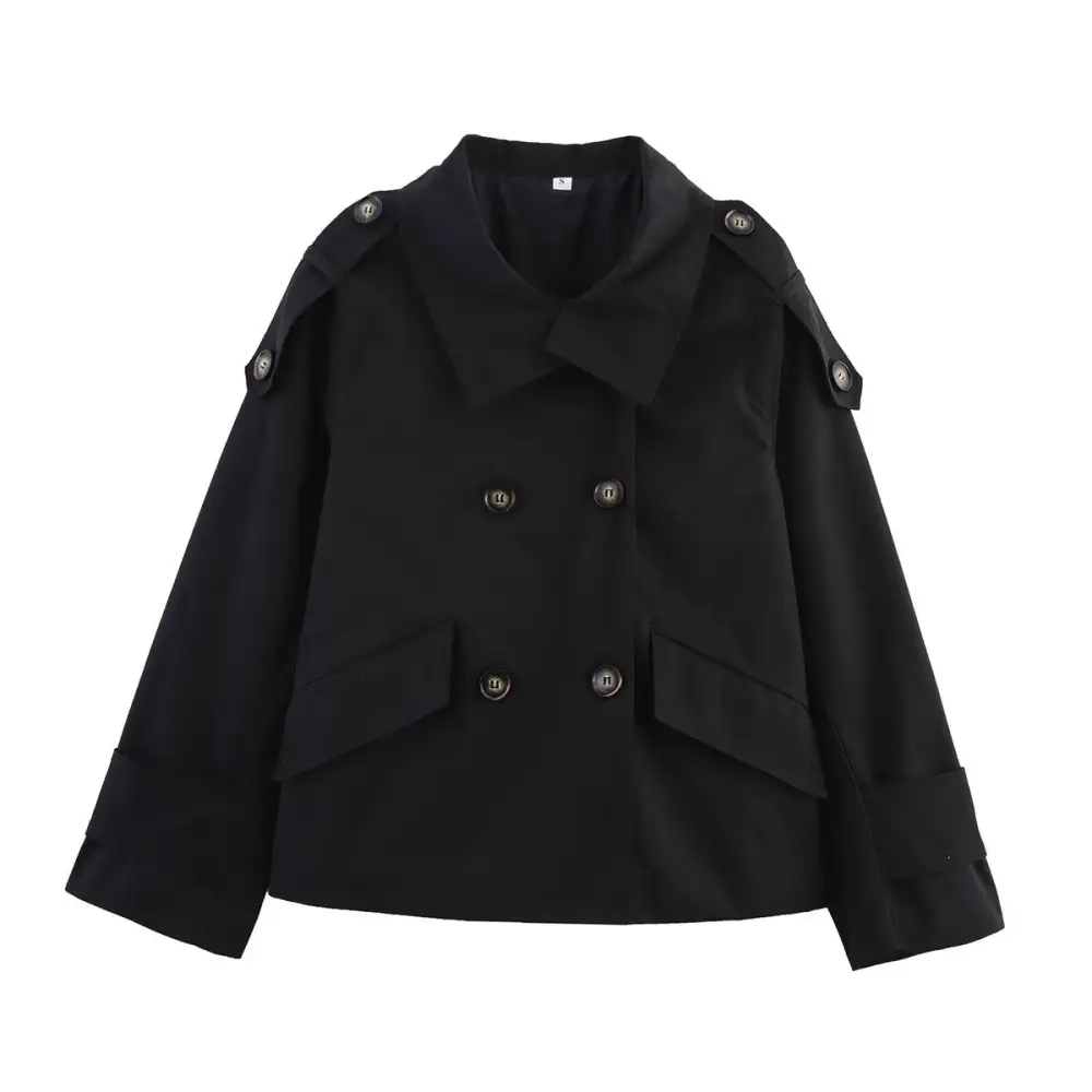 Tailored Waist Tie Trench Coat
