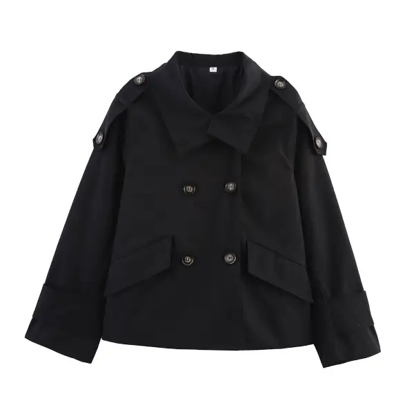 Tailored Waist Tie Trench Coat