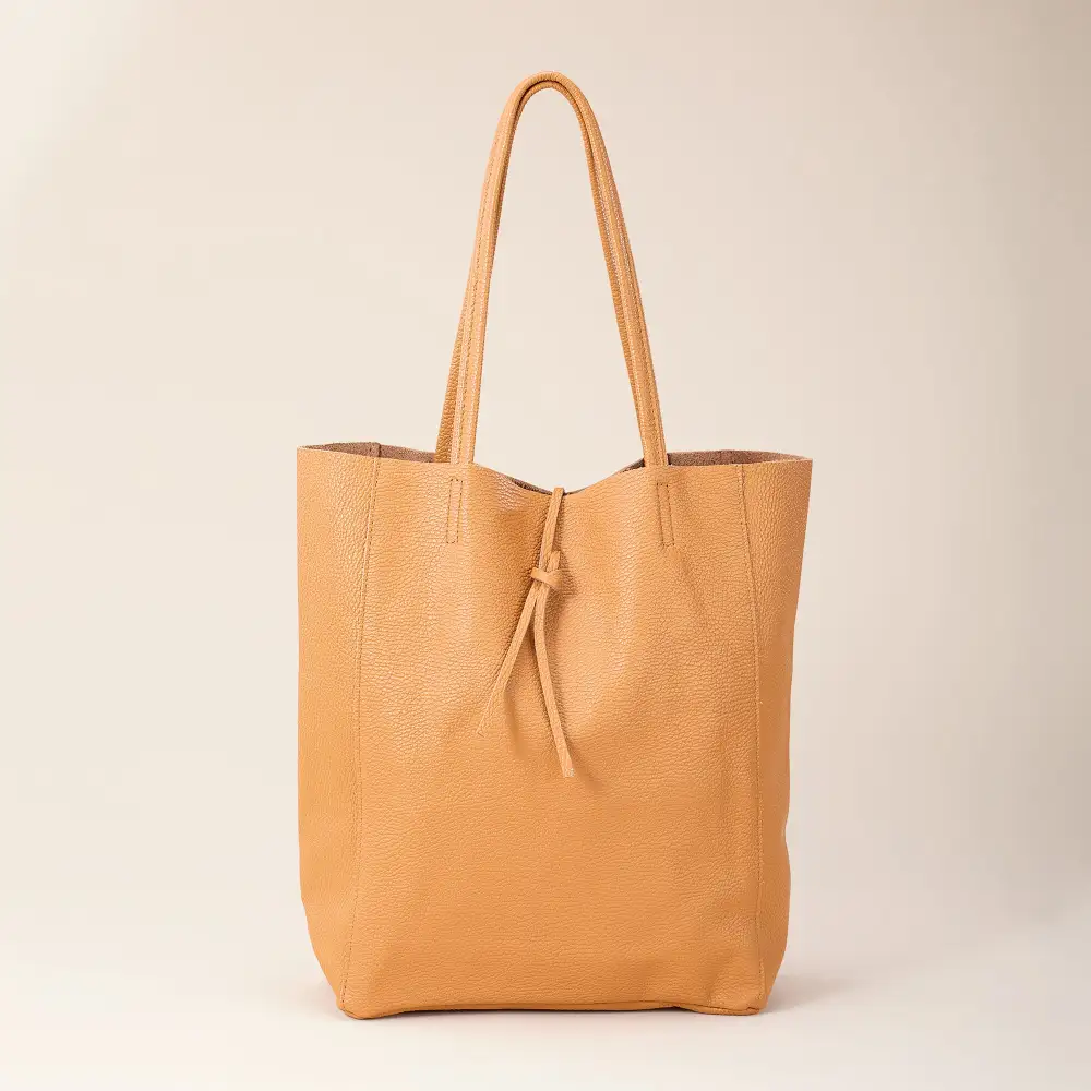 Refined Leather Tote Bag