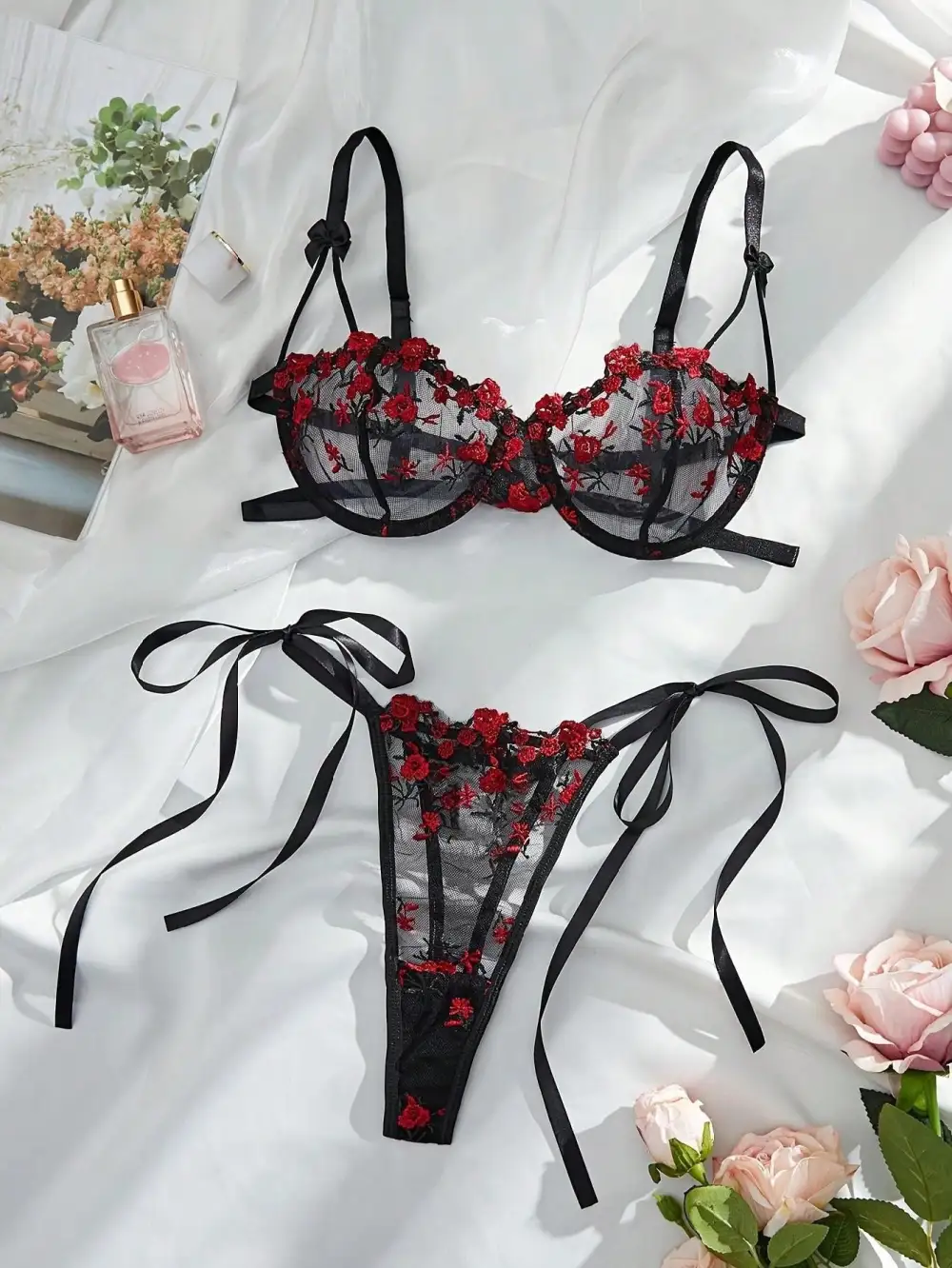Floral Lingerie Set