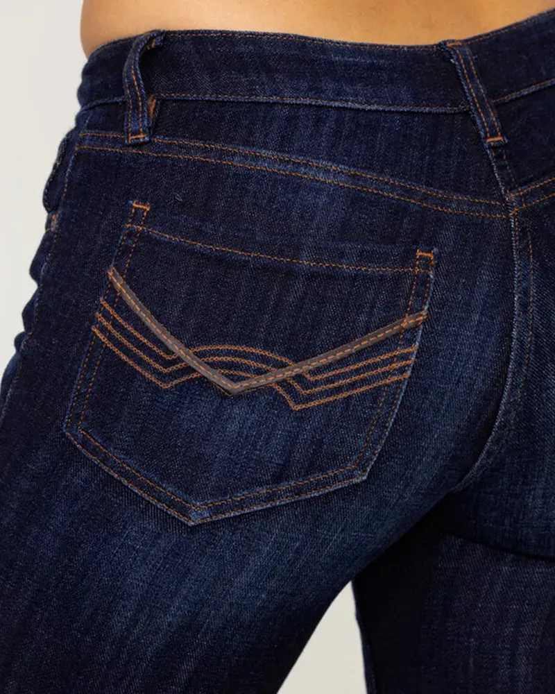 Vintage Mid Waist Flare Jeans