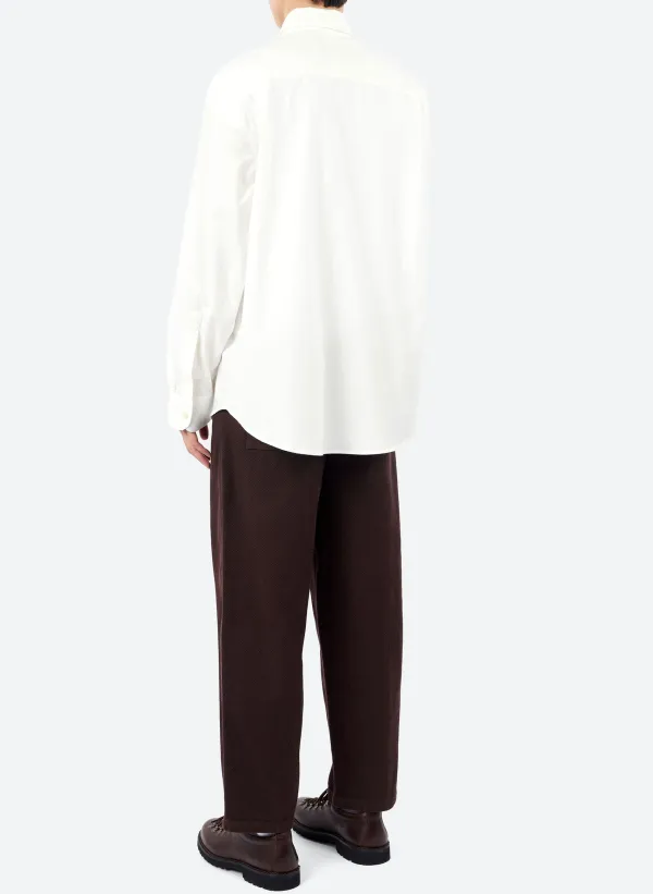 Men's Typewriter Cloth Oversized Fit Shirt