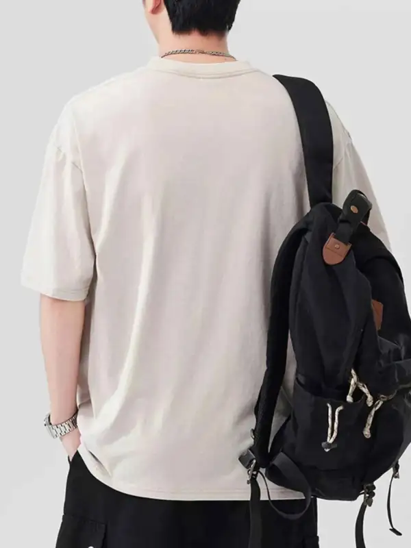 Breathable Graphic Round Neck Short Sleeve T-Shirt