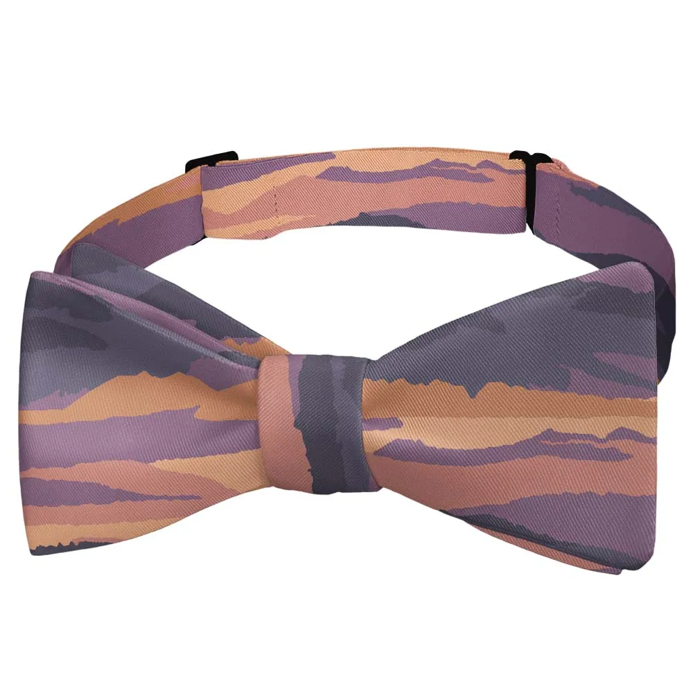 Mountain Sunset Pattern Bow Tie