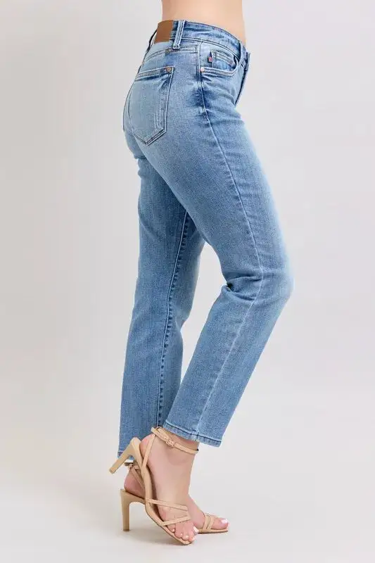 Denim Mid Rise Pocketed Vintage Jeans