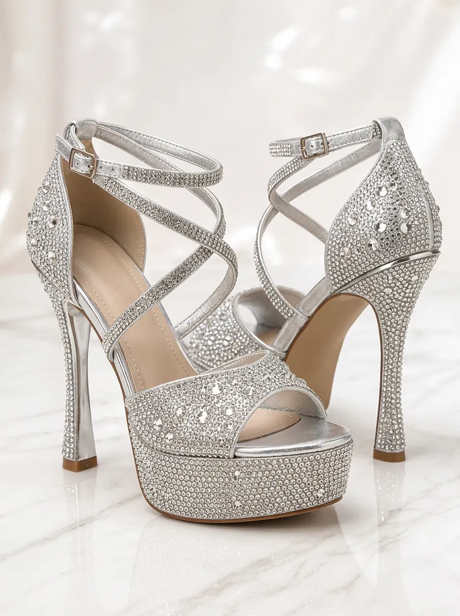 Sparkling Platform Stiletto Heels