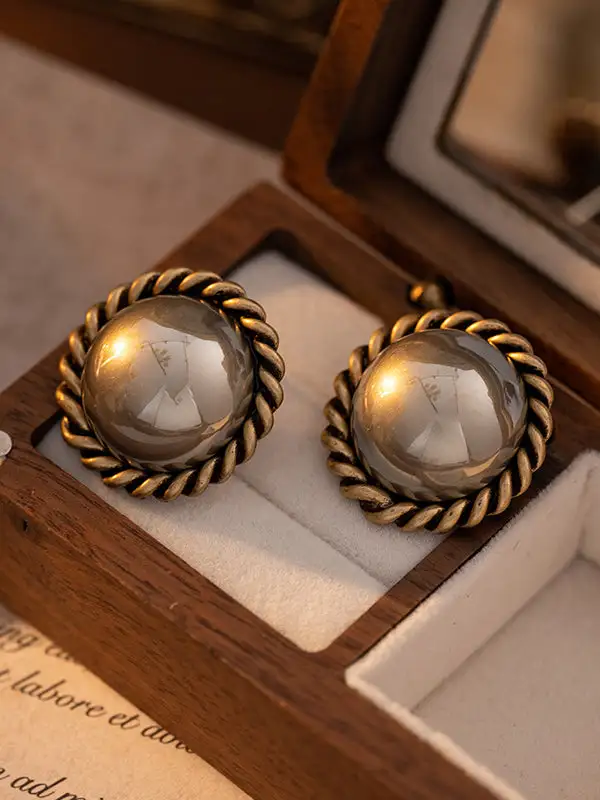 Ornate Abstract Accent Earrings