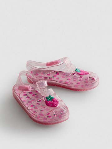 Glitter Caged Jelly Sandals detail 3