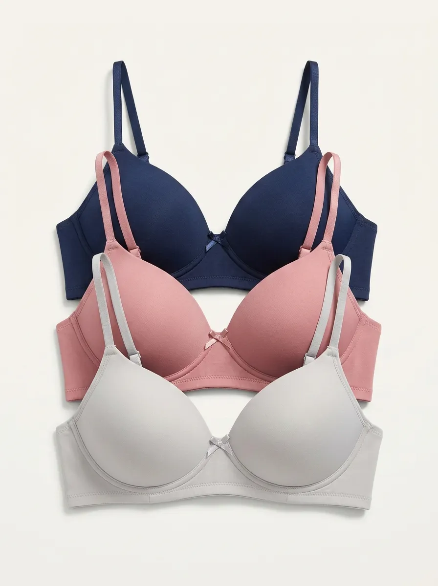 Easy-Wear Women's Three-Piece Bra Set
