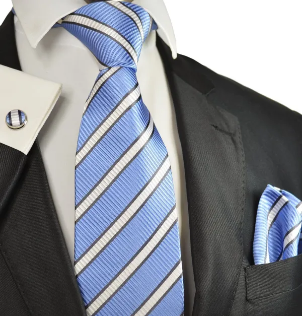 Modern Silk Classic Men's Necktie Accessory Set