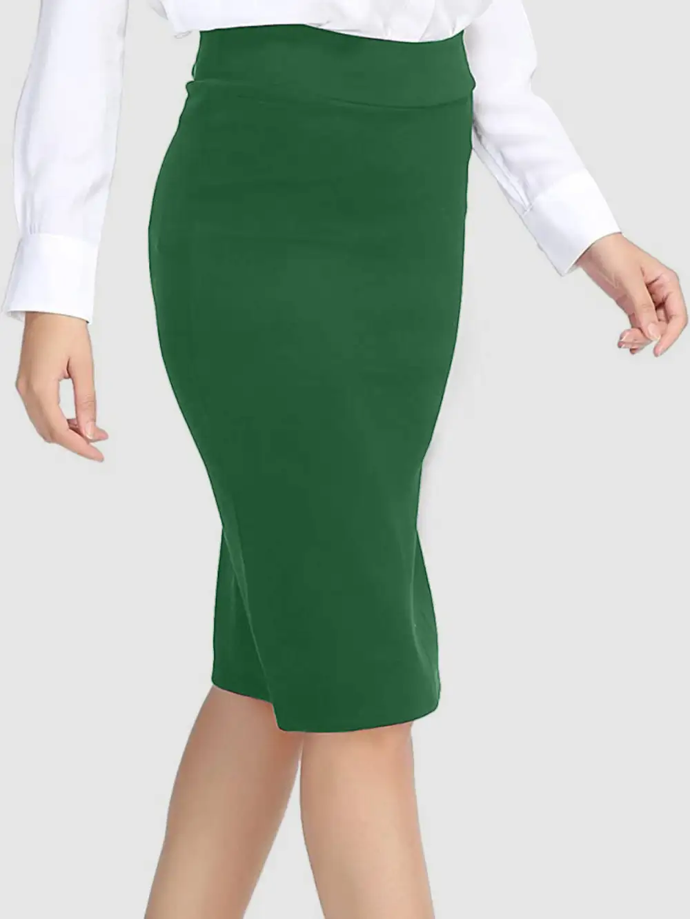 Structured Lightweight Wrap Skirt